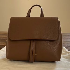 Mansur Gavriel Mini Soft Lady Brown Desert Calf Leather Backpack Bag